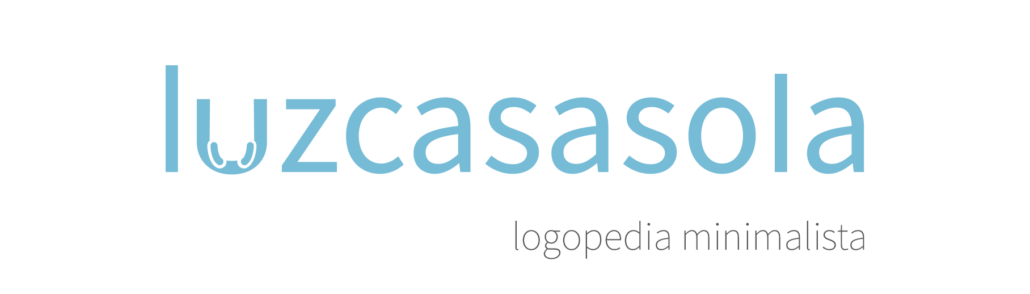 logo de Luz Casasola logopedia minimalista